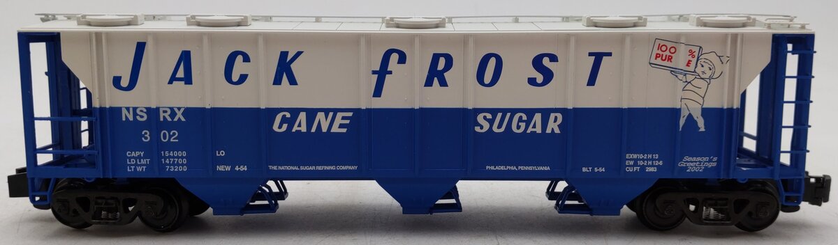 S-Helper 00972 S Christmas "Jack Frost" 3-Bay PS-2 Hopper Car #302 EX/Box