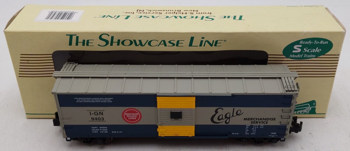 S-Helper 00348 S Scale Missouri Pacific Eagle Steel Rebuilt Boxcar #9403 LN/Box