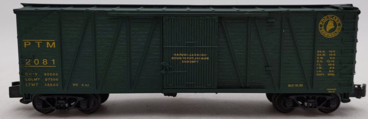 S-Helper 00070 S Gauge Portland Terminal Woodsided Boxcar #2081 EX/Box