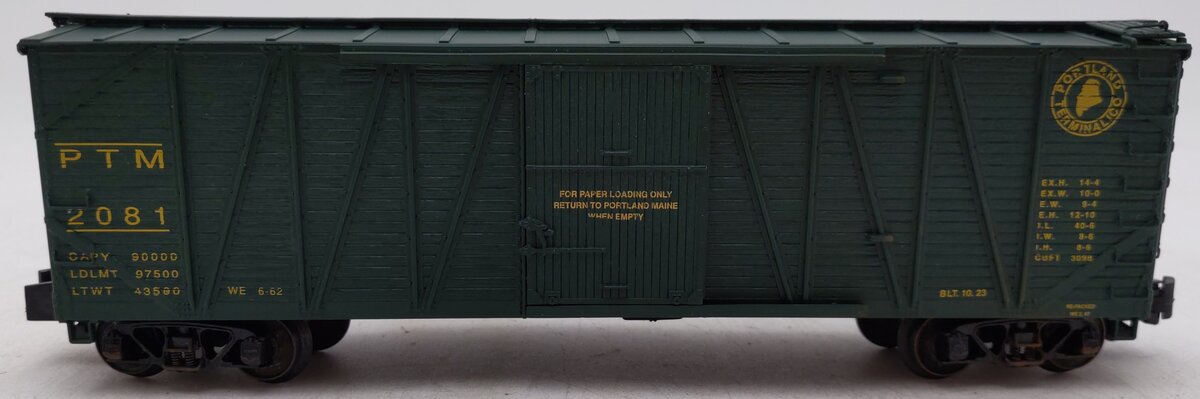 S-Helper 00070 S Gauge Portland Terminal Woodsided Boxcar #2081 EX/Box