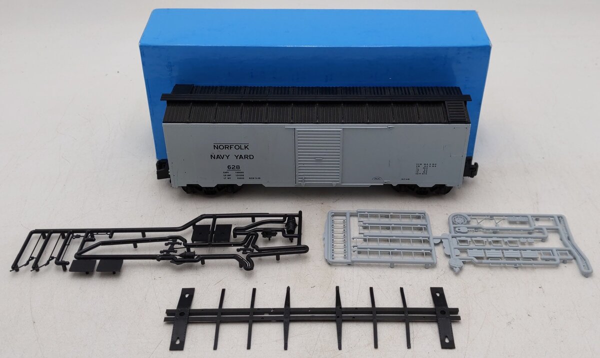 Pacific Rail Shops S Scale Norfolk Navy Yard Boxcar #628 EX