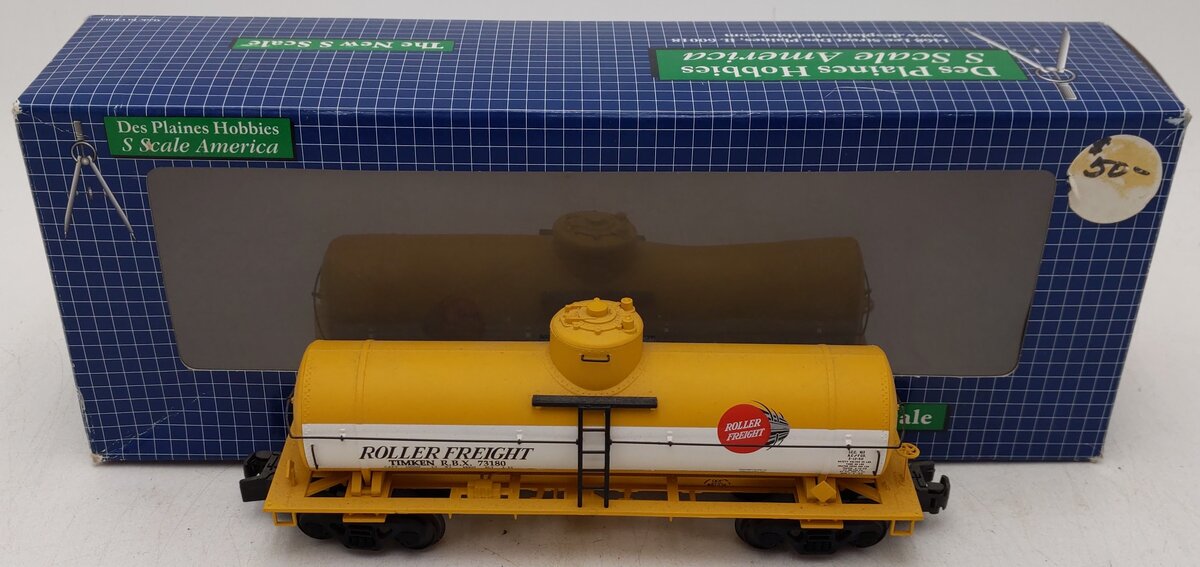 Des Plaines Hobbies 73180 S Gauge Roller Freight Timken Tank Car #73180 EX/Box