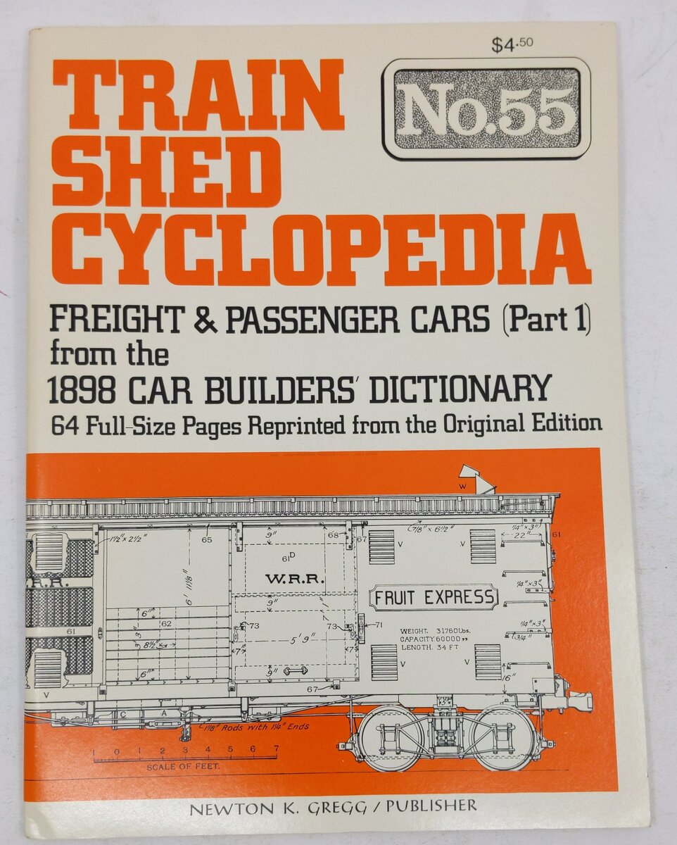 Train Shed Cyclopedia No. 55 Paperback Book By Newton K. Gregg EX