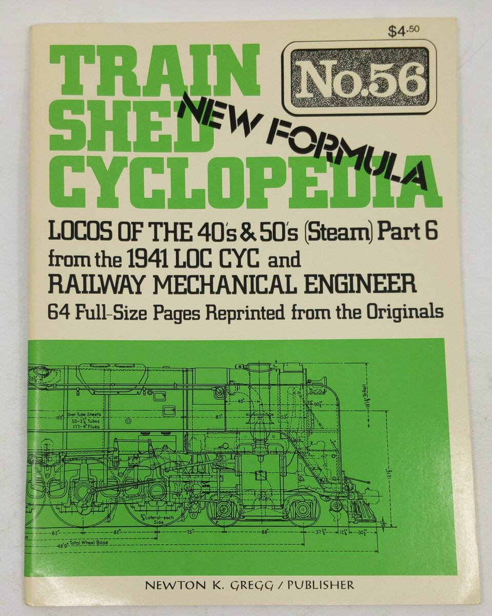 Train Shed Cyclopedia No. 56 Paperback Book By Newton K. Gregg EX