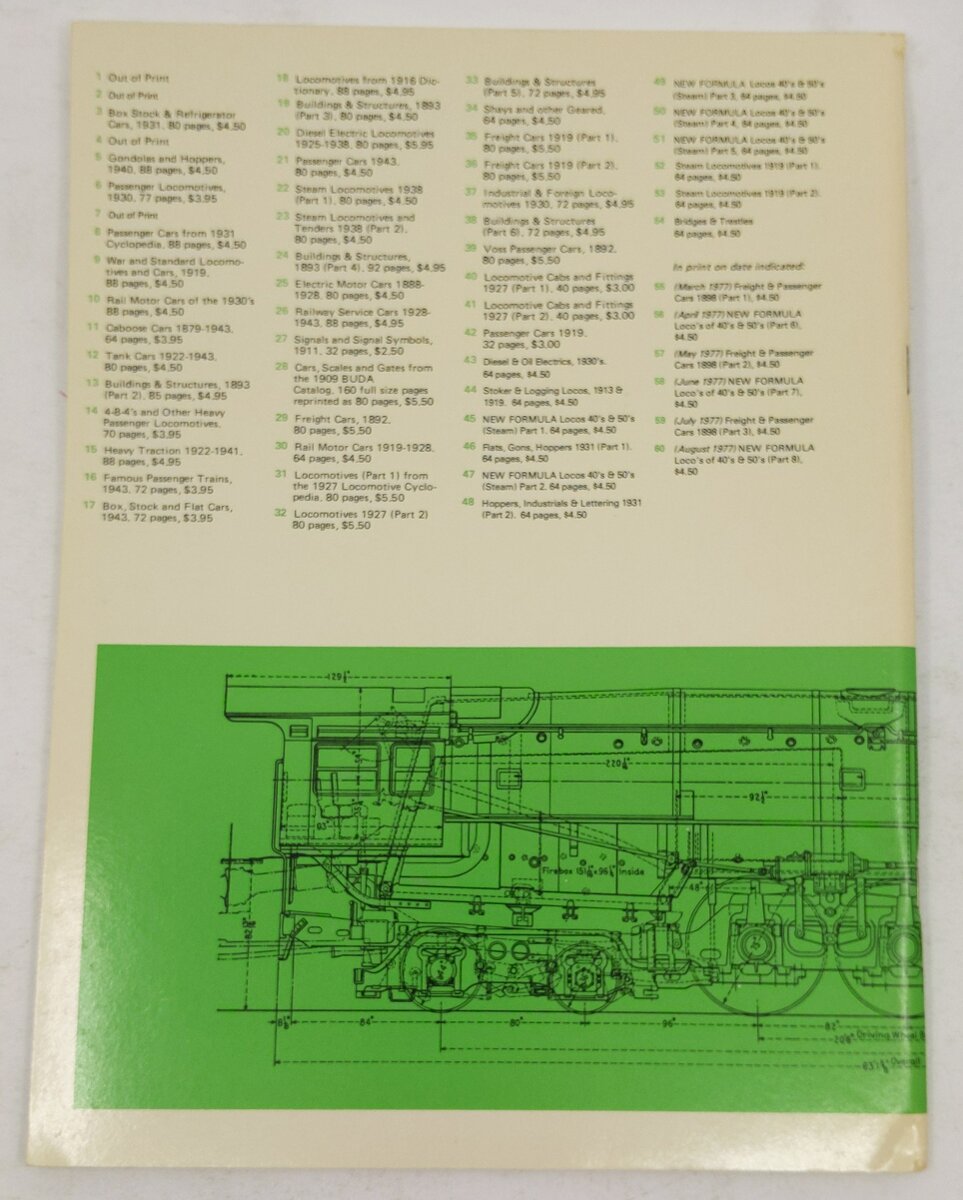 Train Shed Cyclopedia No. 56 Paperback Book By Newton K. Gregg EX