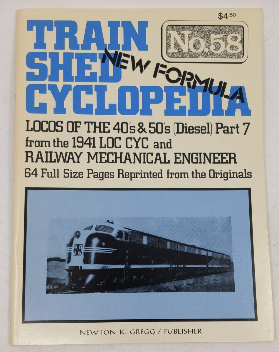 Train Shed Cyclopedia No. 58 Paperback Book By Newton K. Gregg EX