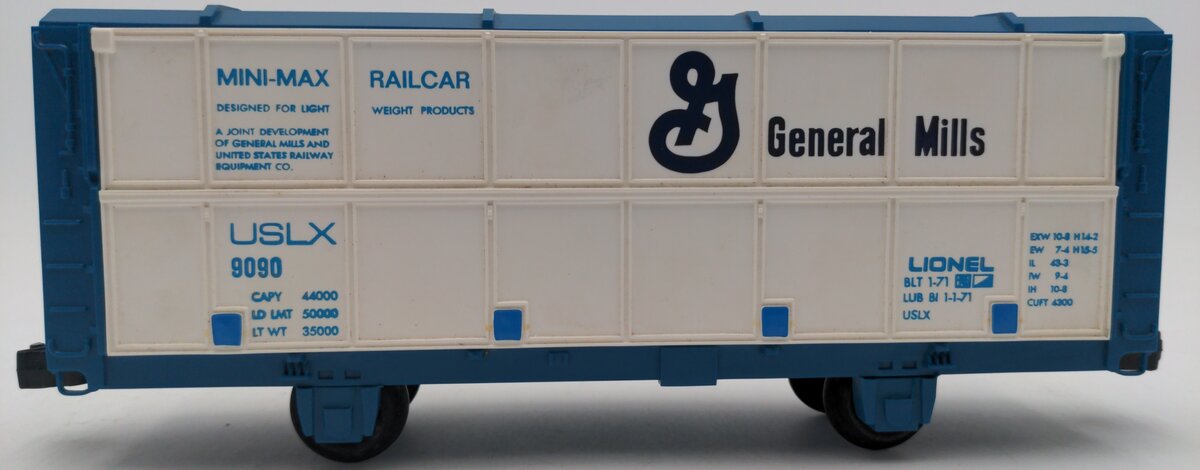 Lionel 6-9090 O Gauge General Mills Boxcar #9090 EX