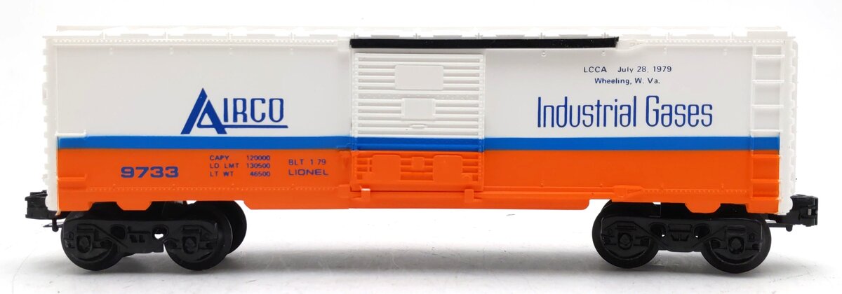 Lionel 6-9733 O Gauge Airco LCCA Boxcar with Tank EX