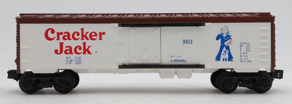 Lionel 6-9853 O Gauge Cracker Jack Billboard Reefer Car EX