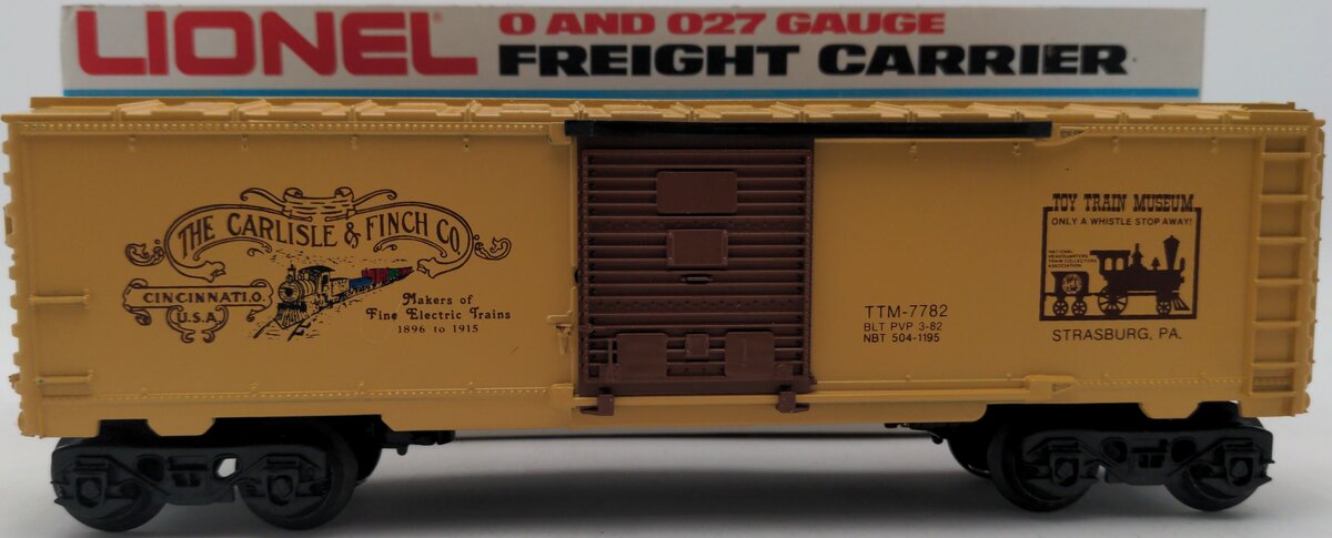 Lionel 6-7782 TCA Carlisle & Finch Museum Boxcar LN/Box