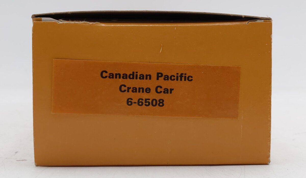 Lionel 6-6508 O Gauge Canadian Pacific 12-Wheel Crane Car EX/Box