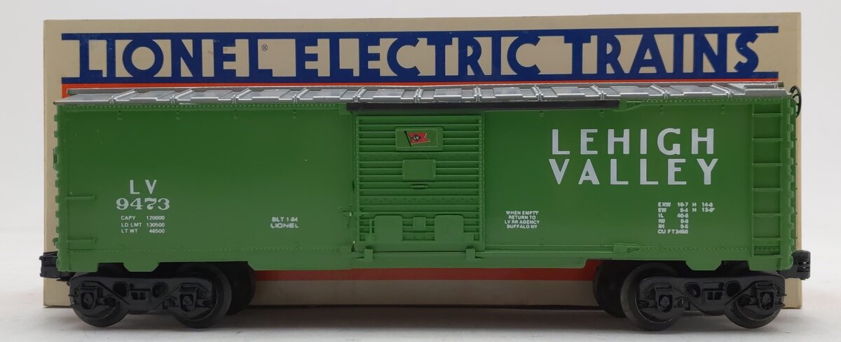 Lionel 6-9473 O Gauge Lehigh Valley Box Car EX/Box
