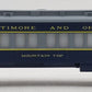 Lionel 6-9516 O Gauge Baltimore & Ohio Mountain Top Passenger Car EX