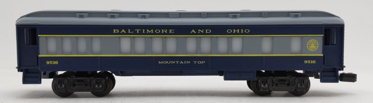 Lionel 6-9516 O Gauge Baltimore & Ohio Mountain Top Passenger Car EX