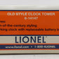 Lionel 6-14147 O Gauge Old Style Clock Tower LN/Box