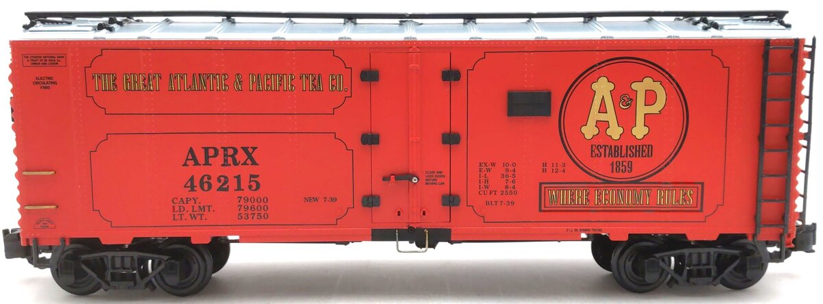 Aristo-Craft 46215 A&P Foods Steel Reefer Car LN/Box