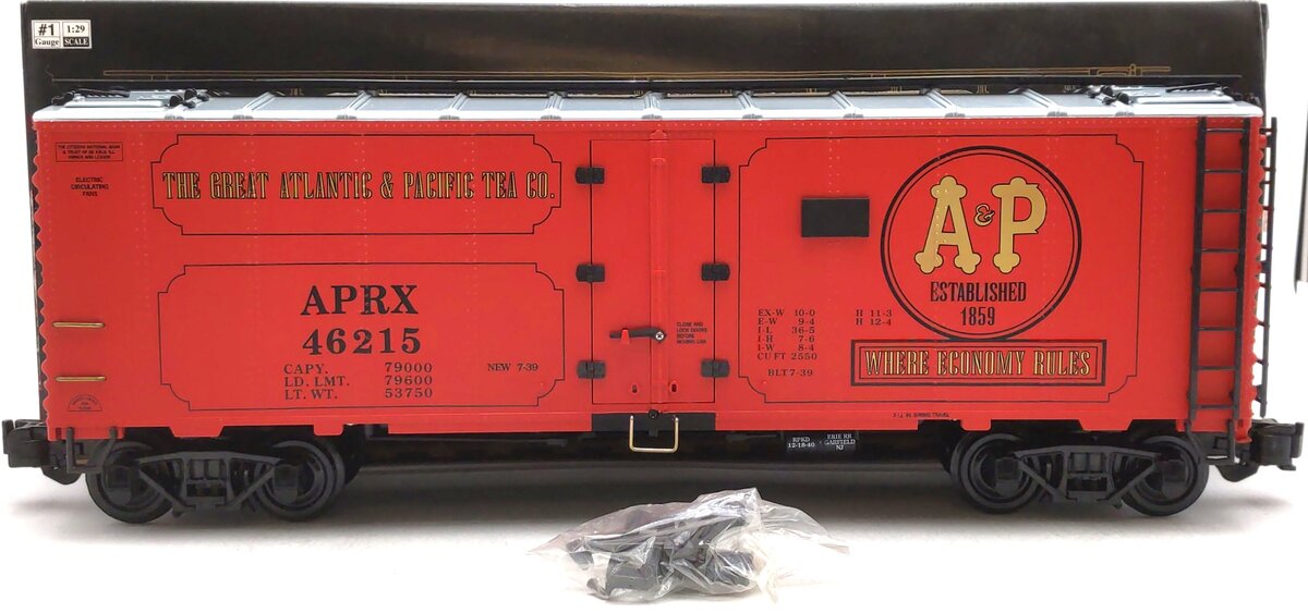Aristo-Craft 46215 A&P Foods Steel Reefer Car LN/Box