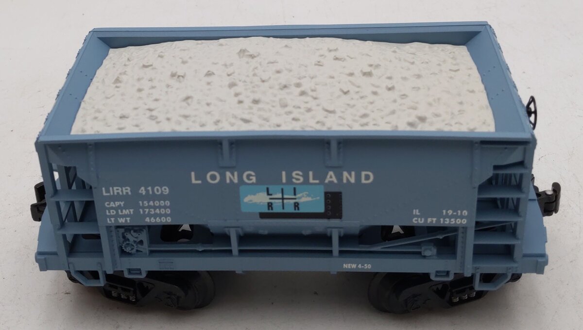 K-Line K671-3743 O Gauge Long Island RR Ballast Car w/ Ballast Load #4109 LN/Box