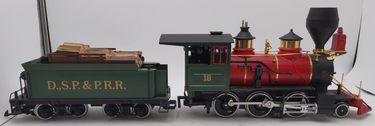 LGB 2018D G Scale DSP&PRR 2-6-0 Mogul Steam Locomotive & Tender