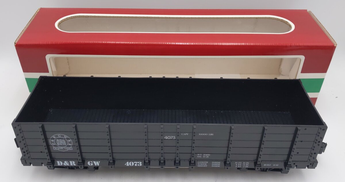 LGB 4073-C03 D&RG High Side Gondola w/Metal Wheels EX/Box