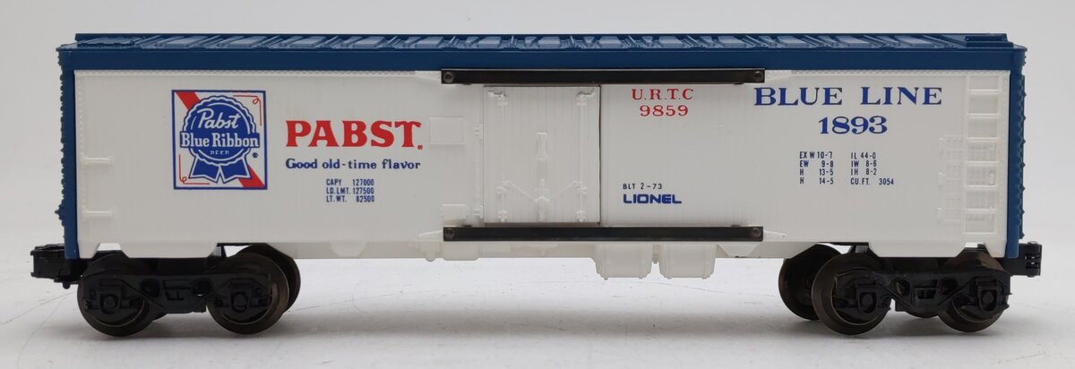 Lionel 6-9859 O Gauge Pabst Blue Ribbon Reefer #1893 VG/Box