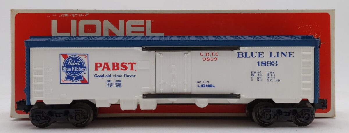 Lionel 6-9859 O Gauge Pabst Blue Ribbon Reefer #1893 VG/Box