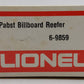 Lionel 6-9859 O Gauge Pabst Blue Ribbon Reefer #1893 VG/Box