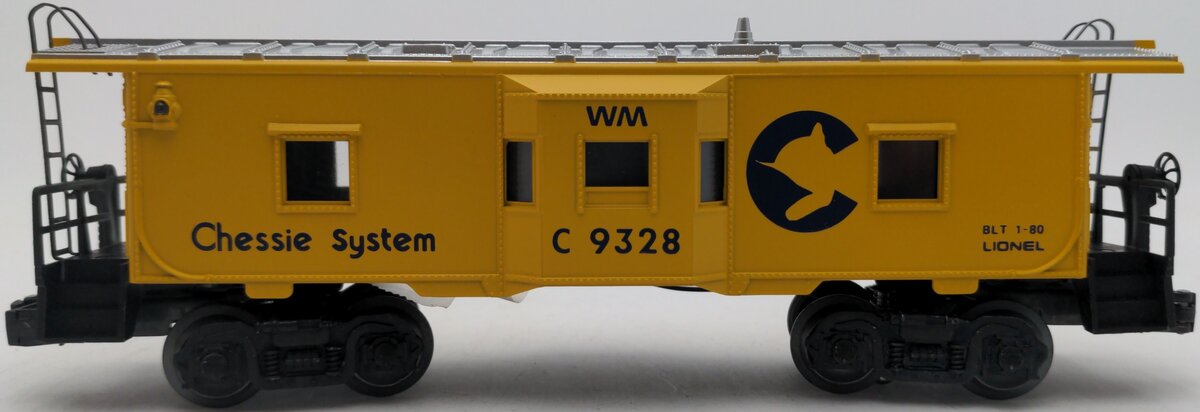 Lionel 6-9328 O Gauge Chessie Bay Window Caboose EX/Box