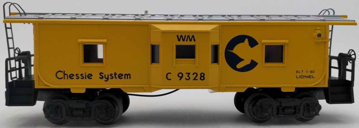 Lionel 6-9328 O Gauge Chessie Bay Window Caboose EX/Box