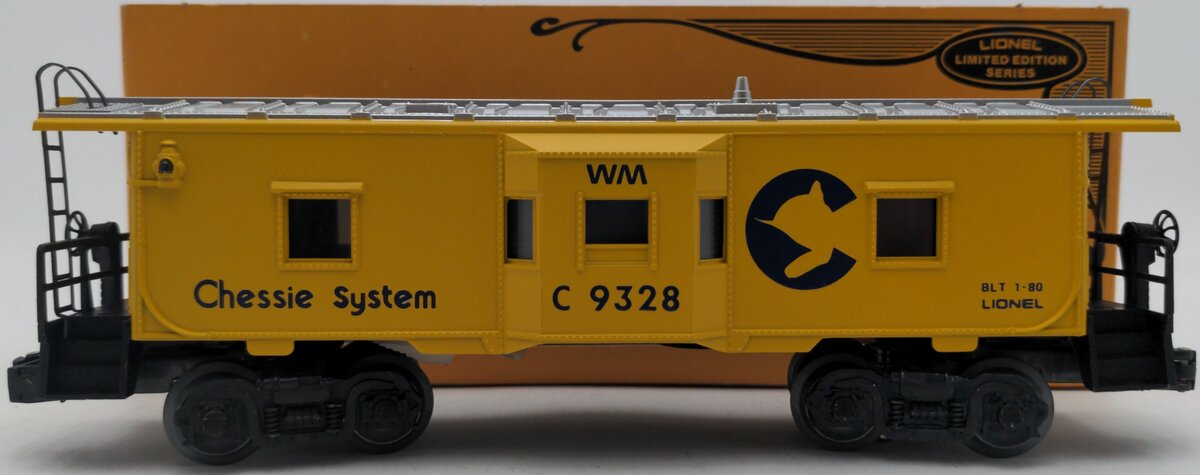 Lionel 6-9328 O Gauge Chessie Bay Window Caboose EX/Box