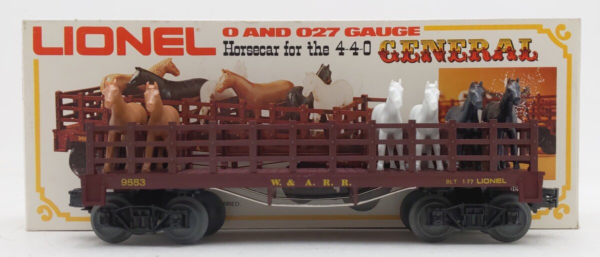 Lionel 6-9553 O Gauge Western & Atlantic Horse Car EX/Box