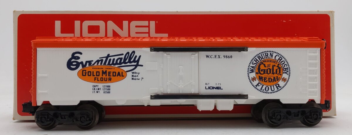 Lionel 6-9860 O Gauge Gold Medal Flour Billboard Reefer Car EX/Box