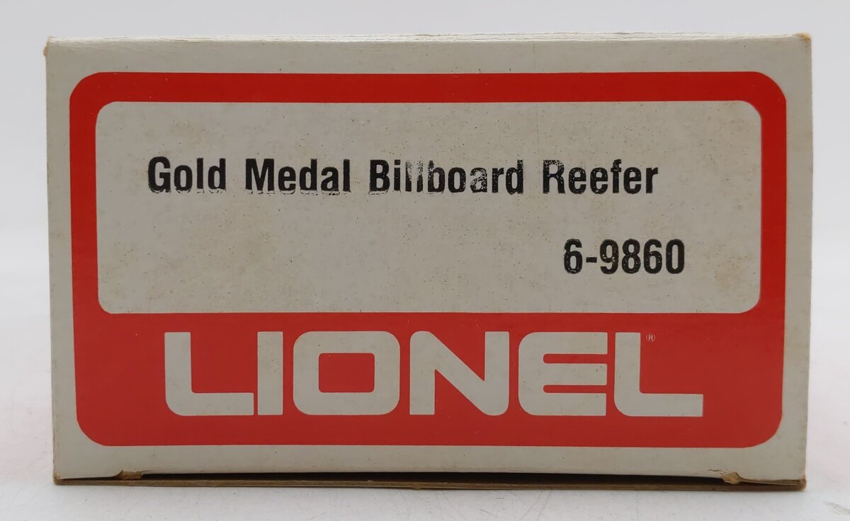 Lionel 6-9860 O Gauge Gold Medal Flour Billboard Reefer Car EX/Box