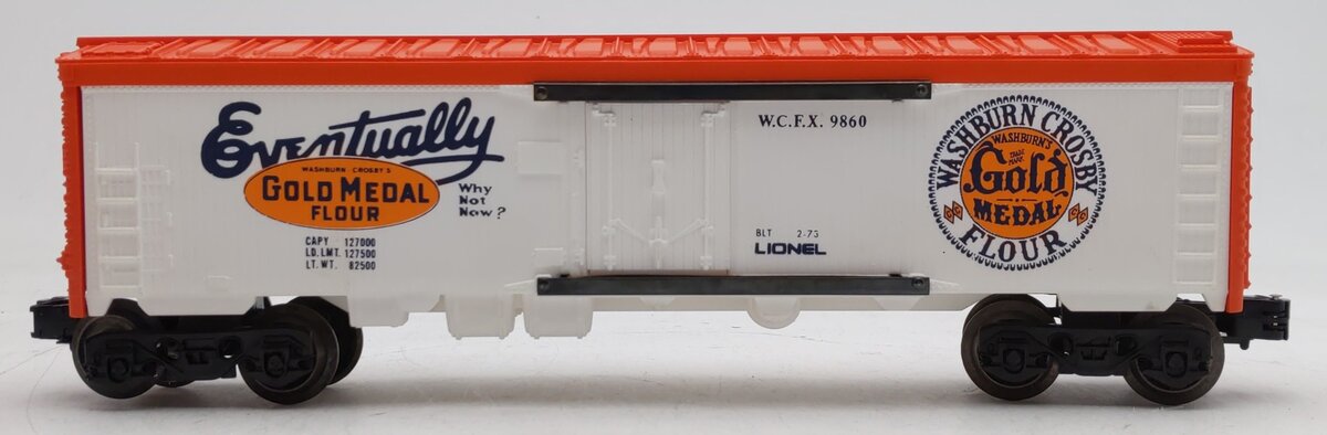 Lionel 6-9860 O Gauge Gold Medal Flour Billboard Reefer Car EX/Box