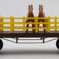 Lionel 1887 Vintage O Sears General Flatcar with Horses - Scarce EX
