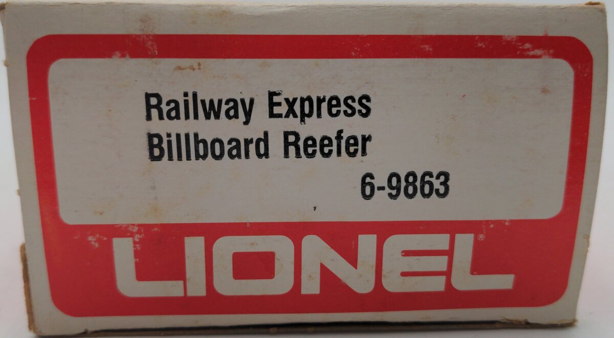 Lionel 6-9863 O Gauge REA Reefer Car #9863 EX/Box