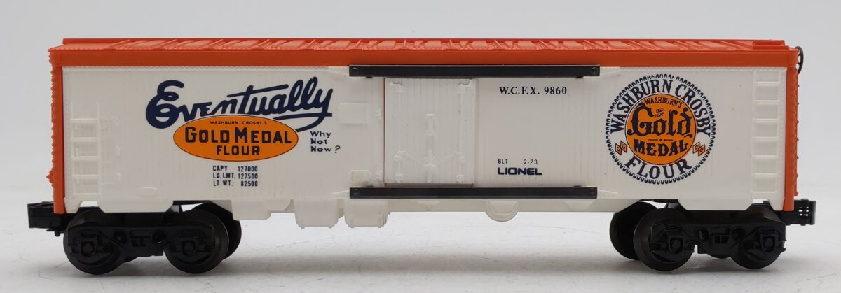 Lionel 6-9860 O Gauge Gold Medal Flour Billboard Reefer Car EX