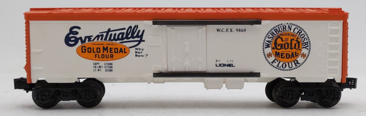 Lionel 6-9860 O Gauge Gold Medal Flour Billboard Reefer Car EX