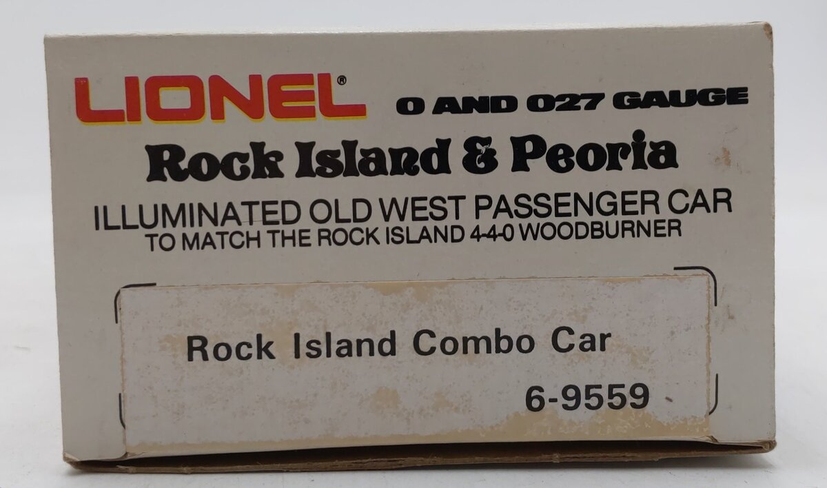 Lionel 6-9559 O Gauge Rock Island & Peoria Combine Car VG/Box