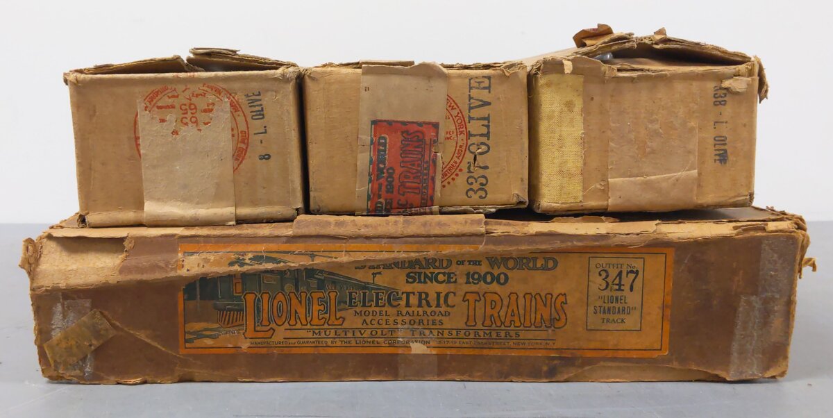 Lionel 347 Vintage Standard Gauge Electric Set: 8, 337, 338/Box