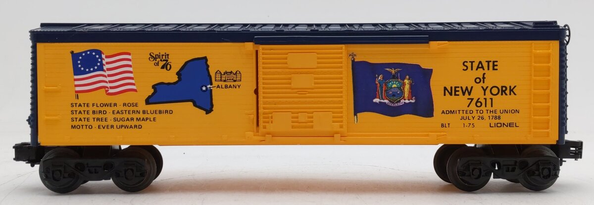 Lionel 6-7611 O Gauge State of New York Boxcar #7611 EX