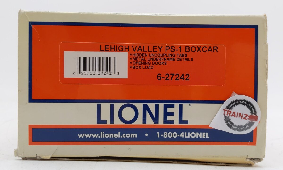 Lionel 6-27242 O Gauge Lehigh Valley PS-1 Boxcar #62080 EX/Box