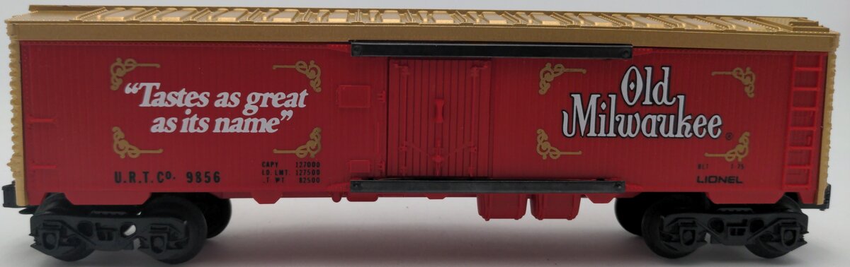 Lionel 6-9856 O Gauge Old Milwaukee Beer Billboard Reefer Car EX