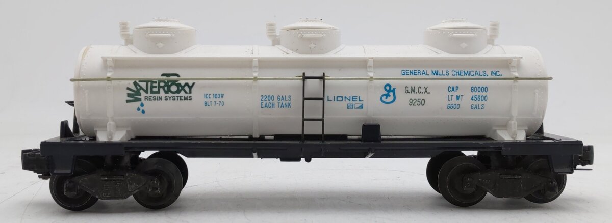 Lionel 6-9250 Waterpoxy Triple Dome Tank Car EX