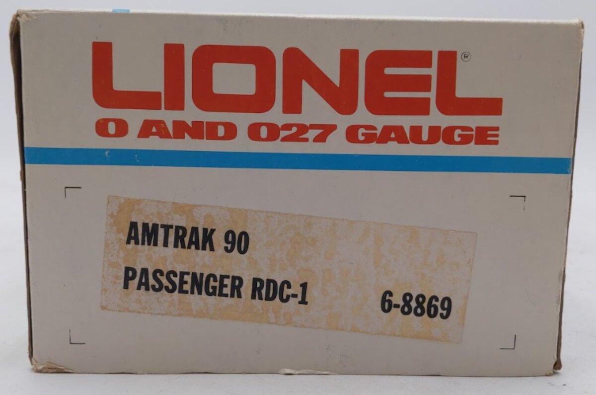 Lionel 6-8869 O Gauge Amtrak Non-Powered Budd RDC Passenger Car EX/Box