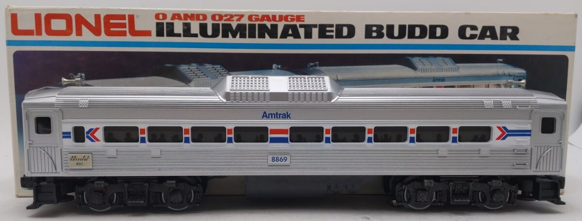 Lionel 6-8869 O Gauge Amtrak Non-Powered Budd RDC Passenger Car EX/Box