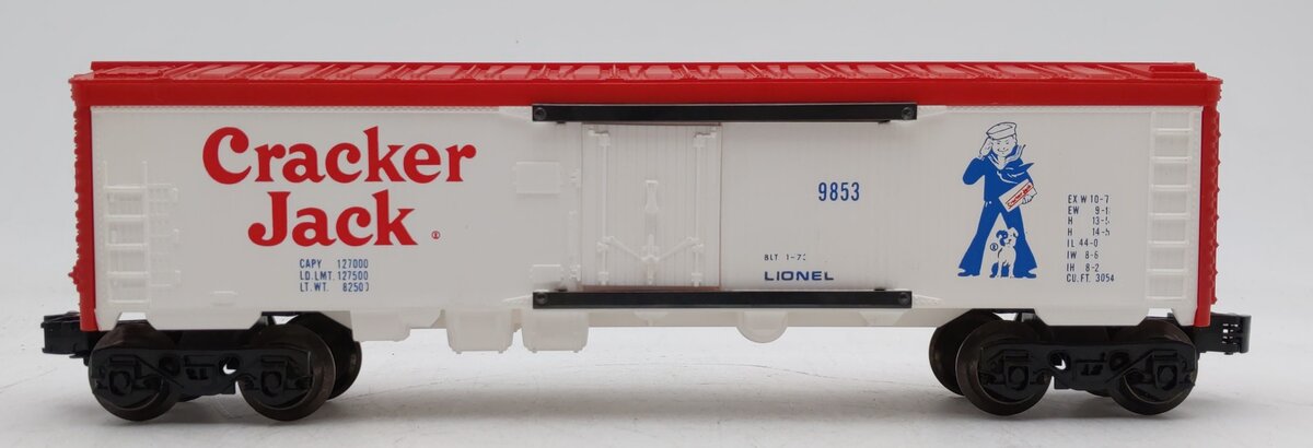 Lionel 6-9853 O Gauge Cracker Jack Billboard Reefer Car EX