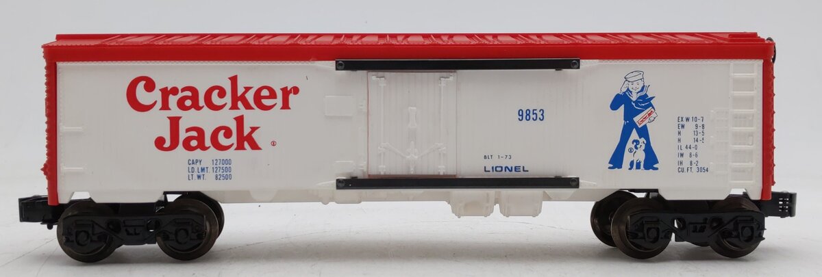 Lionel 6-9853 O Gauge Cracker Jack Billboard Reefer Car EX