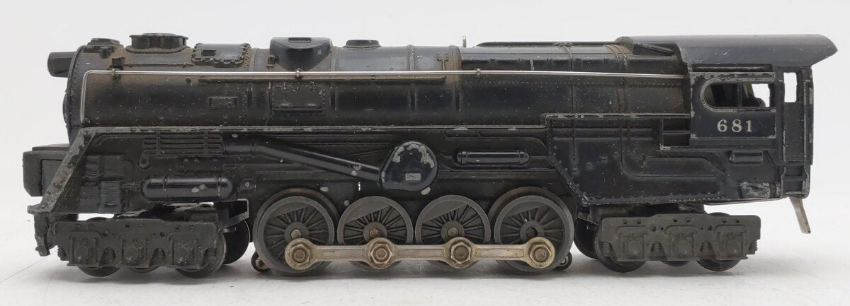 Lionel 681 Vintage O 6-8-6 Die-Cast S2 Steam Turbine Locomotive VG