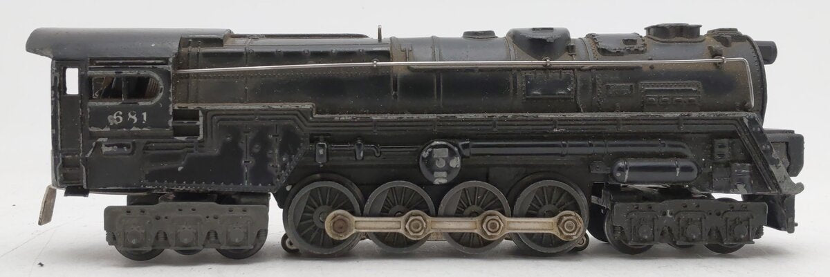 Lionel 681 Vintage O 6-8-6 Die-Cast S2 Steam Turbine Locomotive VG